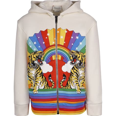 gucci rainbow tiger sweater|gucci tiger hoodie.